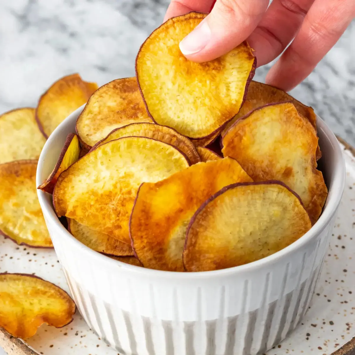 Você está visualizando atualmente Como fazer o Chips de Batata Doce mais crocante