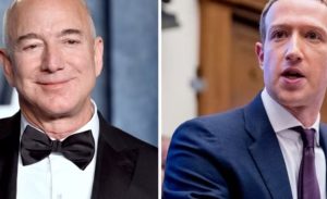 imagem de Jeff Bezos e Mark Zuckerberg