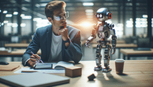 collorau imagem robótica no trabalho