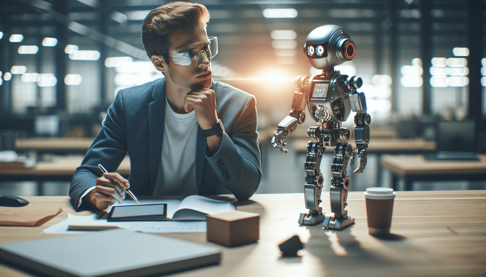 collorau imagem robótica no trabalho