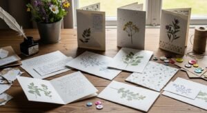 cartões personalizados com papel reciclado imagem collorau