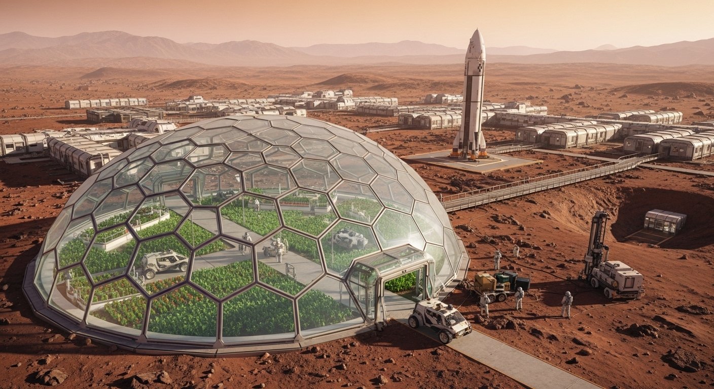 colonização de Marte imagem collorau