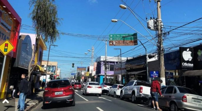 estacionamento Rua Nove de Julho Salto imagem collorau