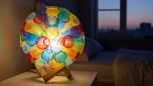 luminária com copos plásticos imagem collorau